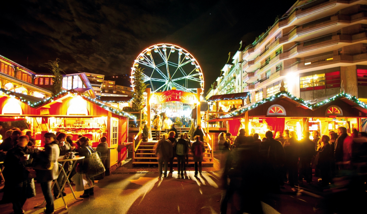 Christmas market on Montreux